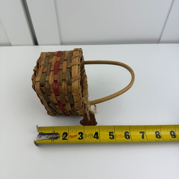 Vintage Miniature Basket Farmhouse Primitive Christmas Folk Art Country Decor! - Picture 12 of 16
